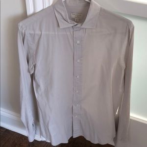 Club Monaco xs gray button down